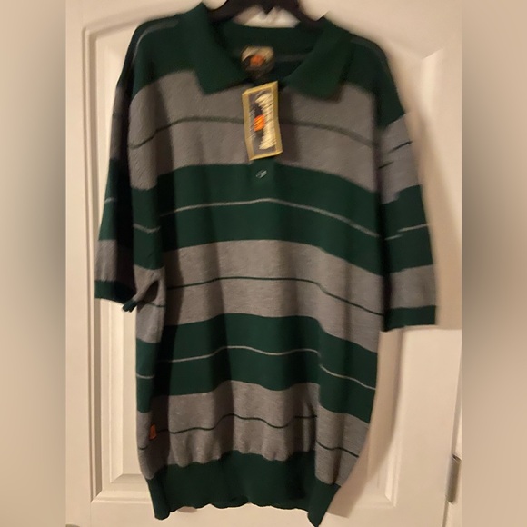 Men’s FB County Green and Gray “Charlie Brown” S/S  Pullover Sweater 2X NWT - Picture 1 of 4
